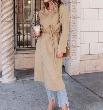 Waist Tie Wool Jacket