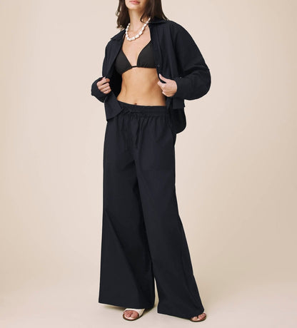 Poplin Button Down Top