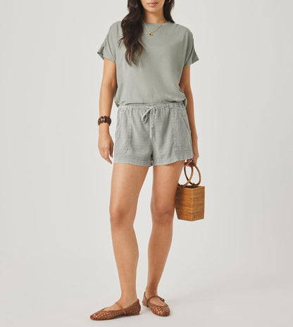 Textured Gentle Short Shorts