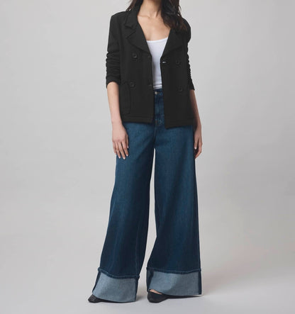 Structured Terry Blazer Jacket