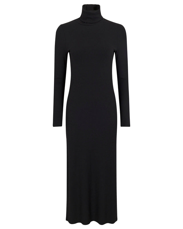 Neat Rib Turtleneck Dress