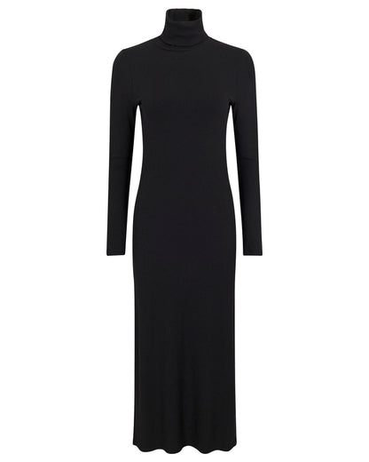 Neat Rib Turtleneck Dress