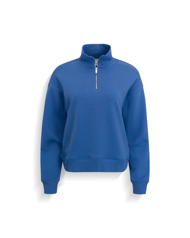 Balanced Draped Mockneck Pullover