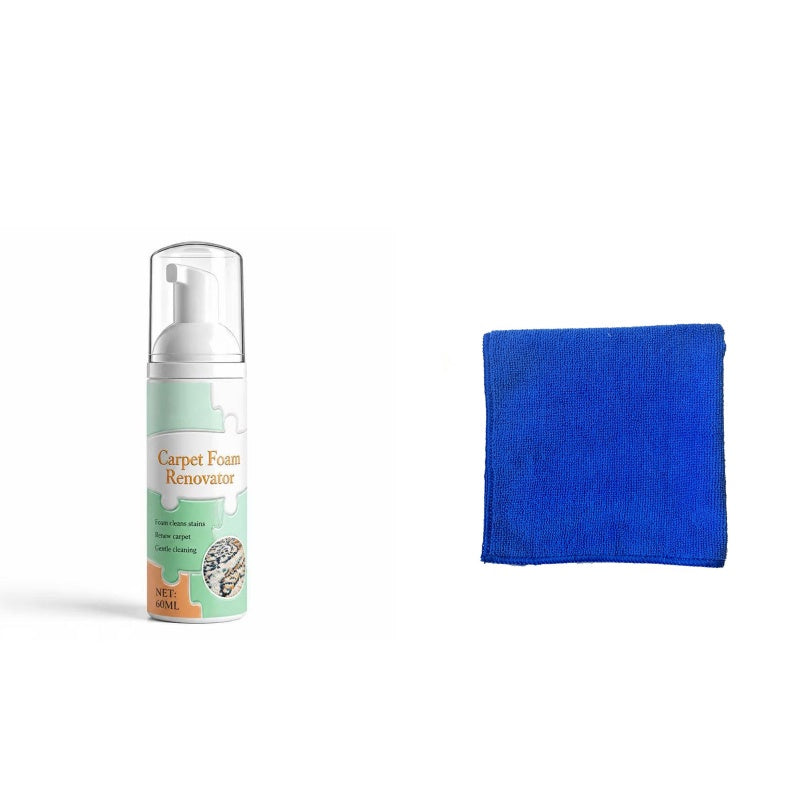Waterless Carpet Foam Stain Remover with Towel