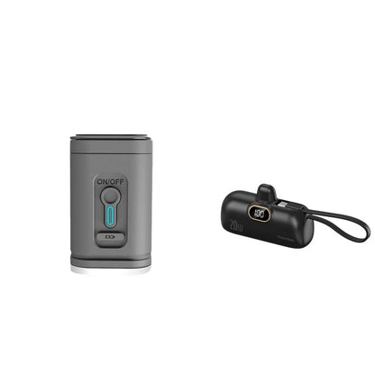 Rechargeable Camping Air Pump – LED Light, Fast Inflation, Compact –