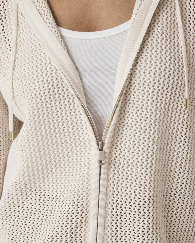 Layered Zip Sweater Hoodie