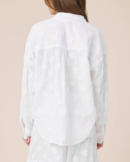 Star Button Down Top