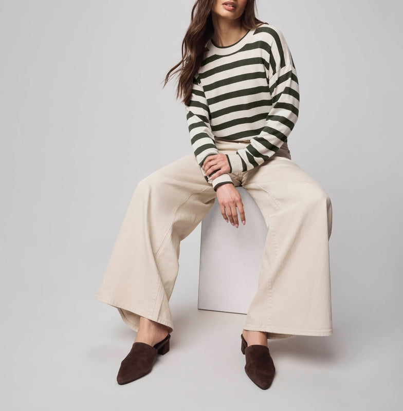 Cashblend Stripe Pullover Sweater