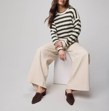 Cashblend Stripe Pullover Sweater
