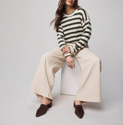 Cashblend Stripe Pullover Sweater