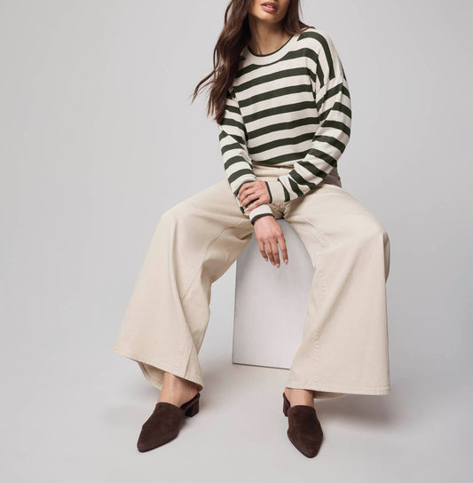 Cashblend Stripe Pullover Sweater