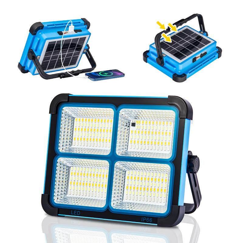Portable Solar Work Light with 4 Lighting Modes