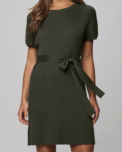 Textured Cashblend Mini Dress
