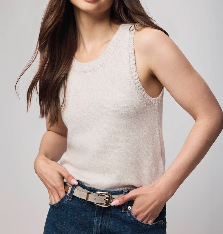 Textured Relaxed Sweater Tank