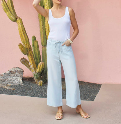 Lounge Denim Crop Pants
