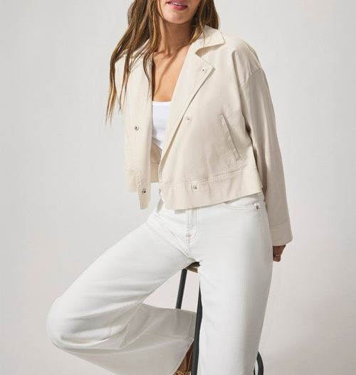Woven Simple Layered Jacket