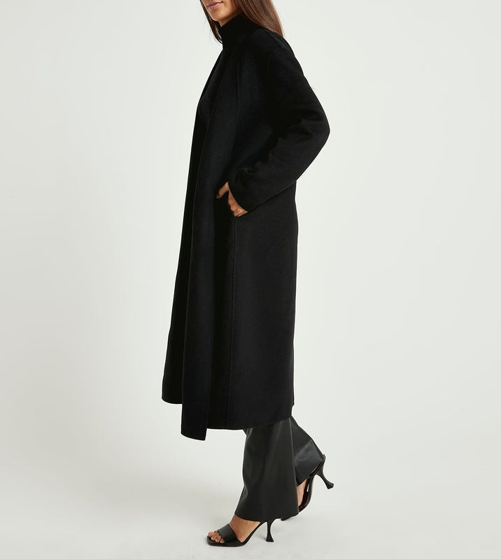 Waist Tie Wool Jacket