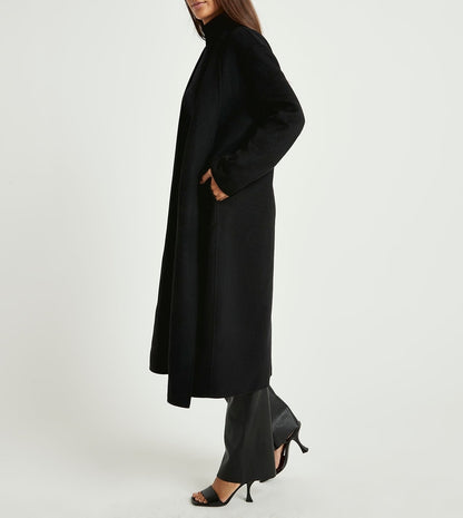 Waist Tie Wool Jacket