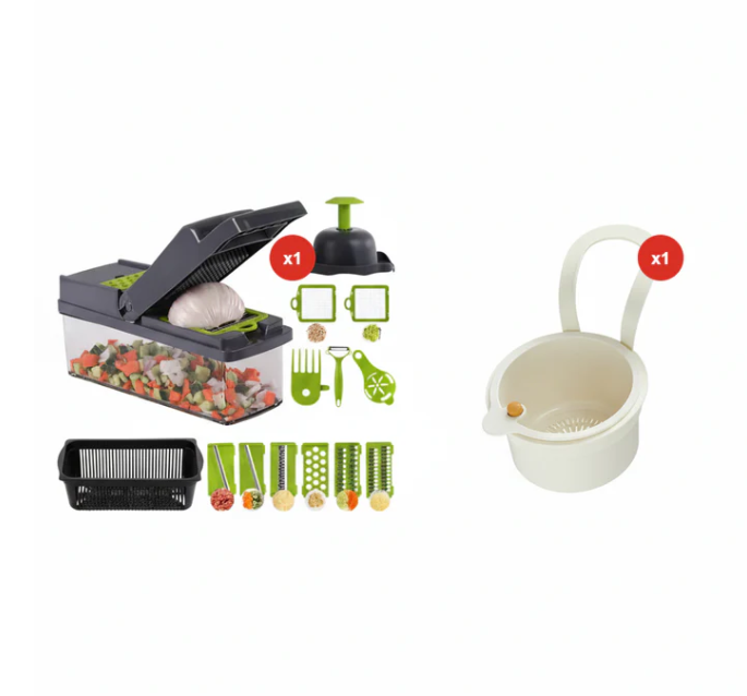 Multi-Knife™ | Multi-function vegetable cutter | 16-piece set