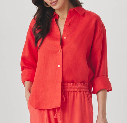 Linen Button Down Top