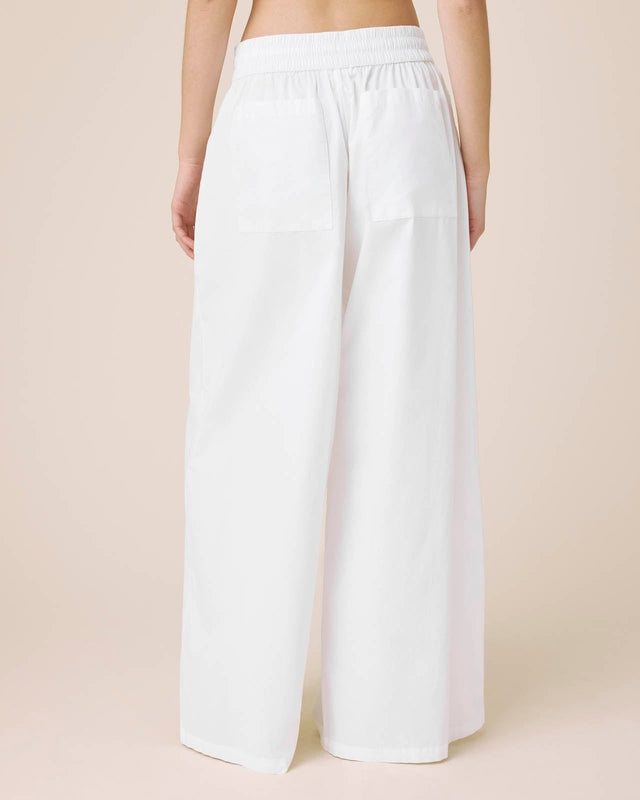 Casual Simple Poplin Pants