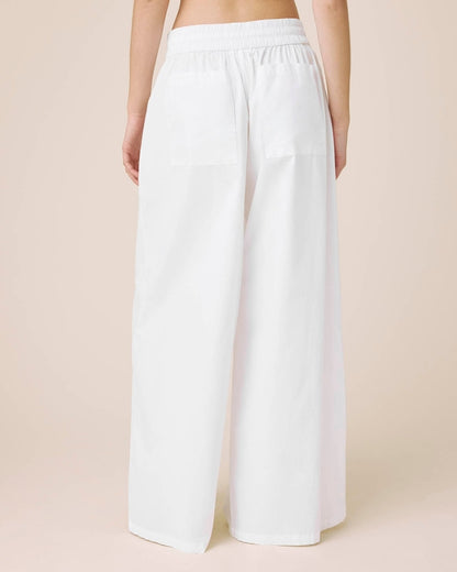 Casual Simple Poplin Pants