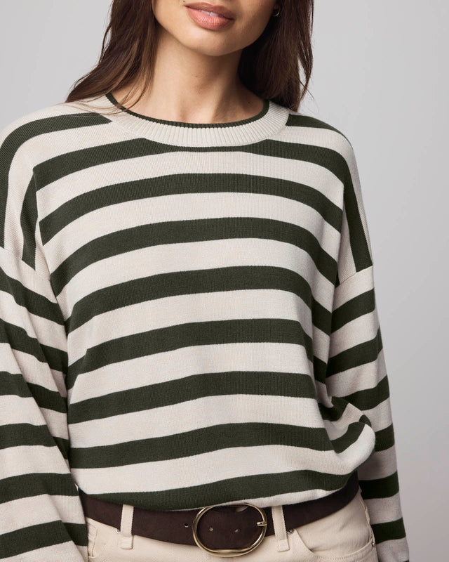 Cashblend Stripe Pullover Sweater