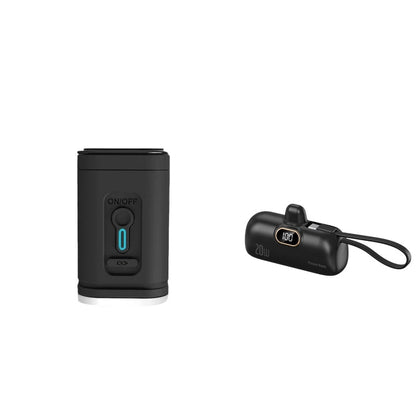 Rechargeable Camping Air Pump – LED Light, Fast Inflation, Compact –
