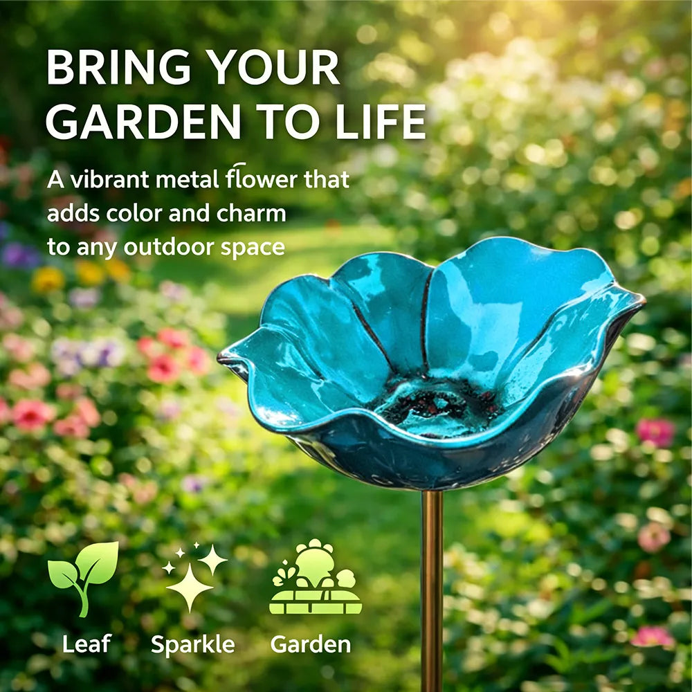 Mother's Day Gifts -- Handmade Metal Flower Garden Stake