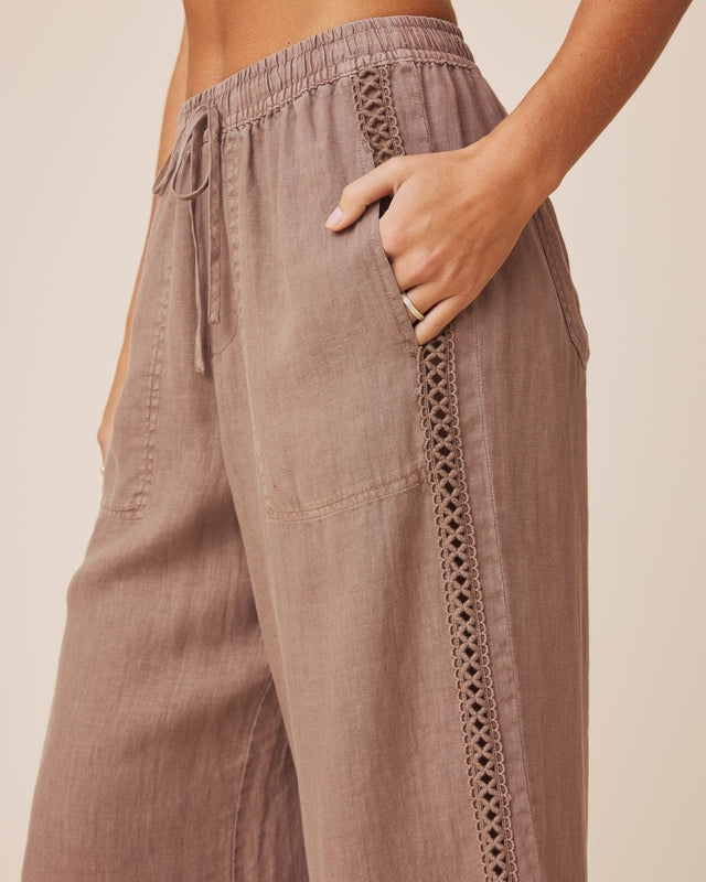 Linen Trim Pant Pants
