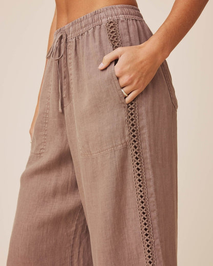 Linen Trim Pant Pants