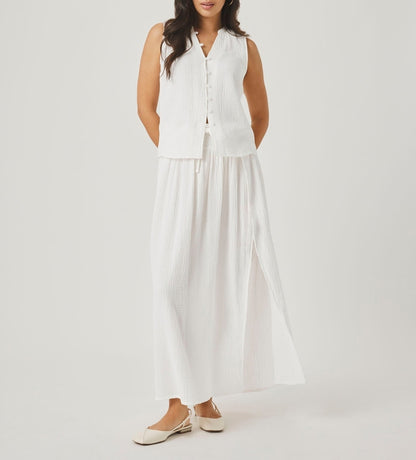 Easy Textured Gauze Skirt