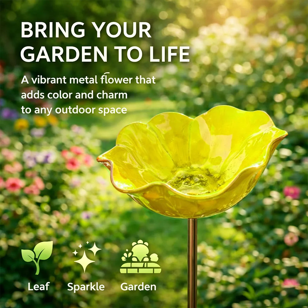 Mother's Day Gifts -- Handmade Metal Flower Garden Stake