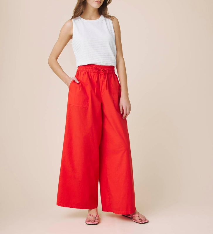 Casual Simple Poplin Pants