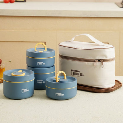 Microwaveable Stainless Steel Insulated Lunch Box Set