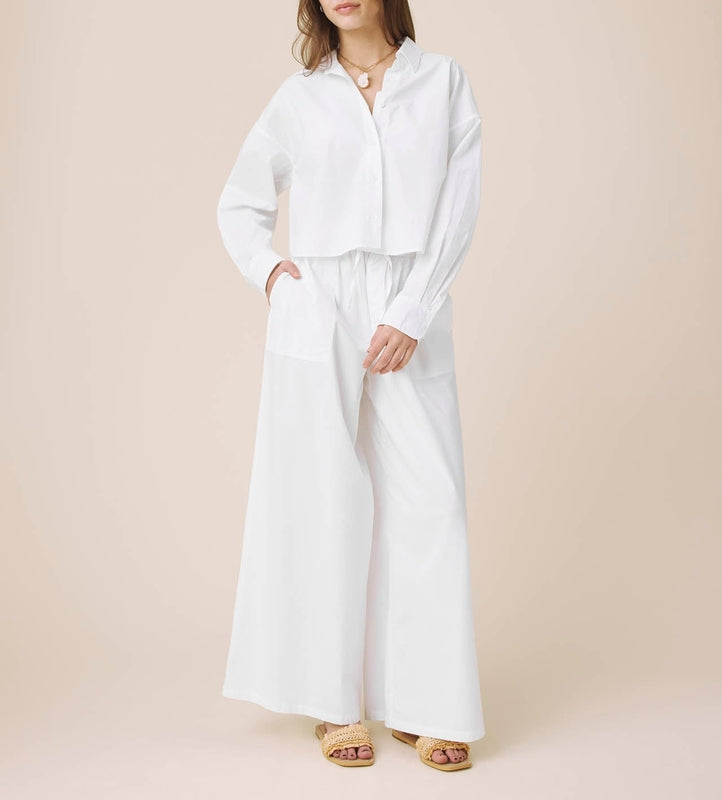 Poplin Button Down Top
