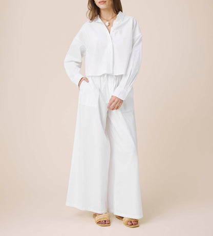 Poplin Button Down Top