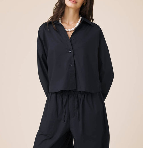 Poplin Button Down Top