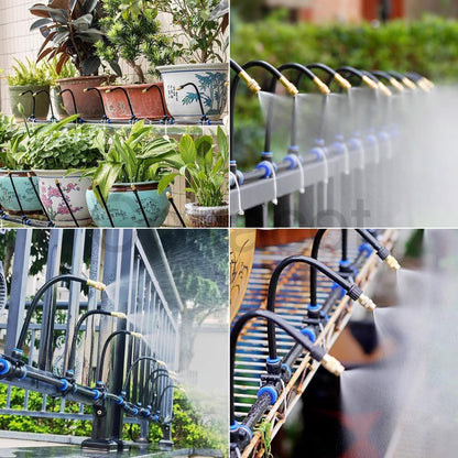Automatic 360° curved garden irrigation syste