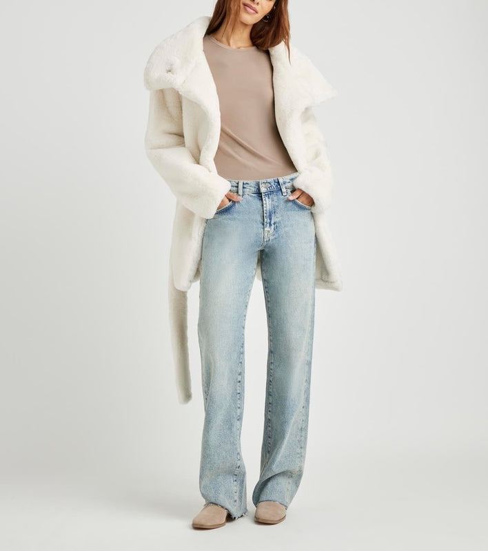 Airy Smooth Fur Jacket