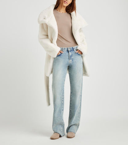 Airy Smooth Fur Jacket
