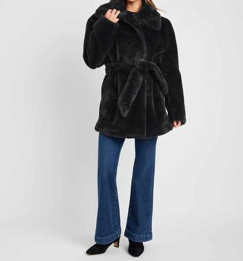 Airy Smooth Fur Jacket