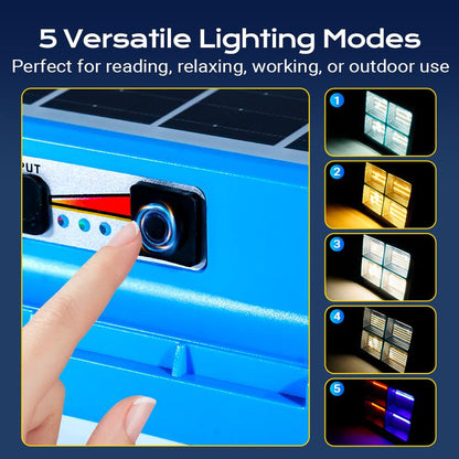 Portable Solar Work Light with 4 Lighting Modes