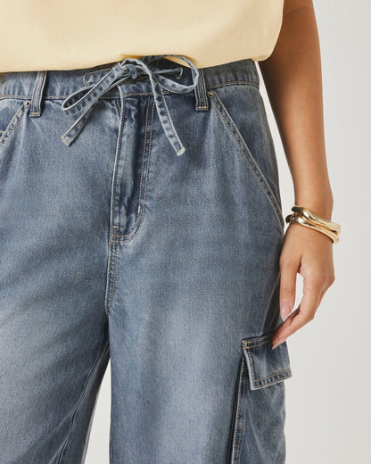 Lounge Denim Cargo Shorts
