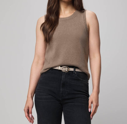 Textured Relaxed Sweater Tank