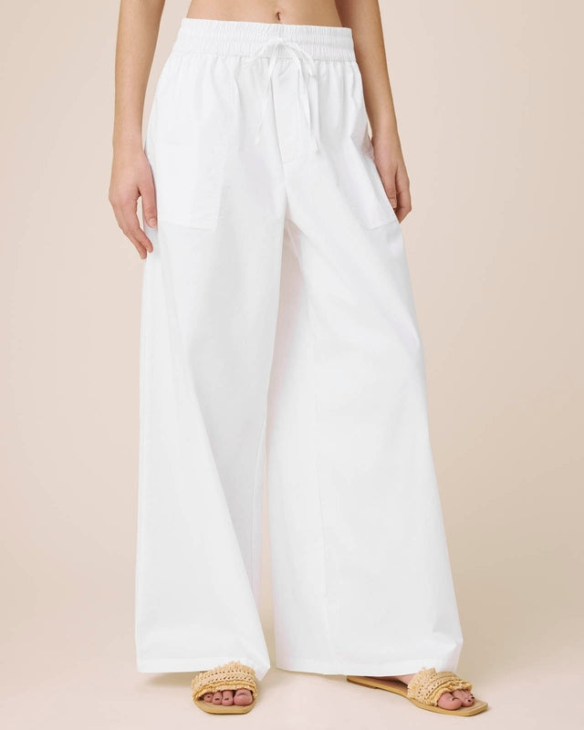 Casual Simple Poplin Pants