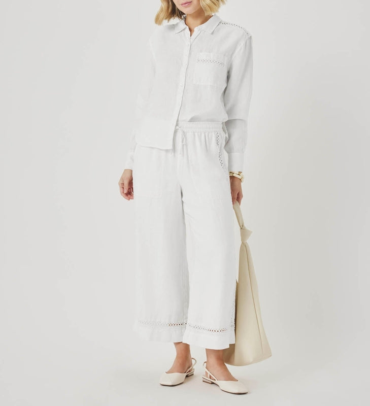 Linen Trim Pant Pants