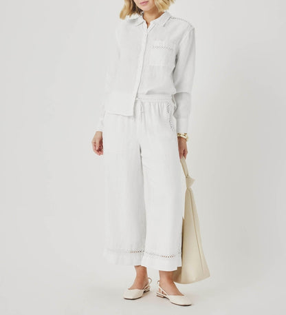 Linen Trim Pant Pants