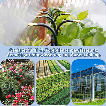 Automatic 360° curved garden irrigation syste