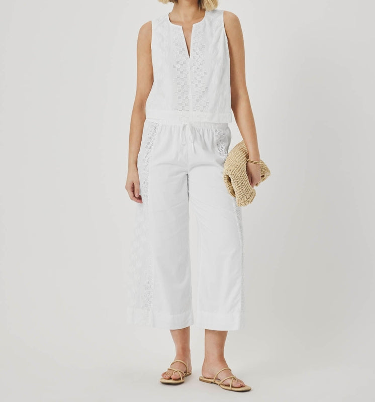 Lightweight Eyelet Tank Top